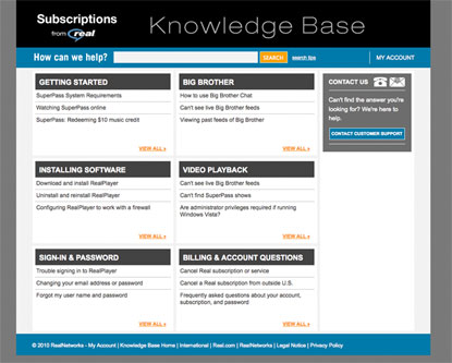 Real Subscriptions Knowledge Base